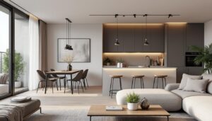 découvrez nos astuces et idées tendance pour aménager harmonieusement une cuisine, un salon et une salle à manger dans un espace de 40m2. optimisez chaque mètre carré avec style et fonctionnalité.