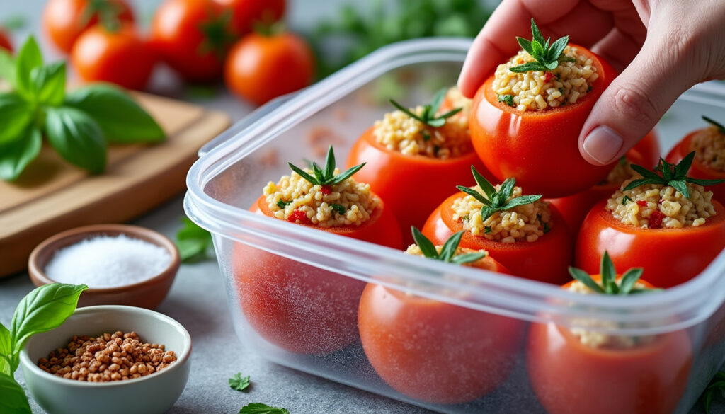 découvrez les meilleures méthodes et conseils pour congeler vos tomates farcies tout en préservant leur saveur et leur texture. guide pratique pour réussir la congélation et profiter de ce plat délicieux à tout moment.