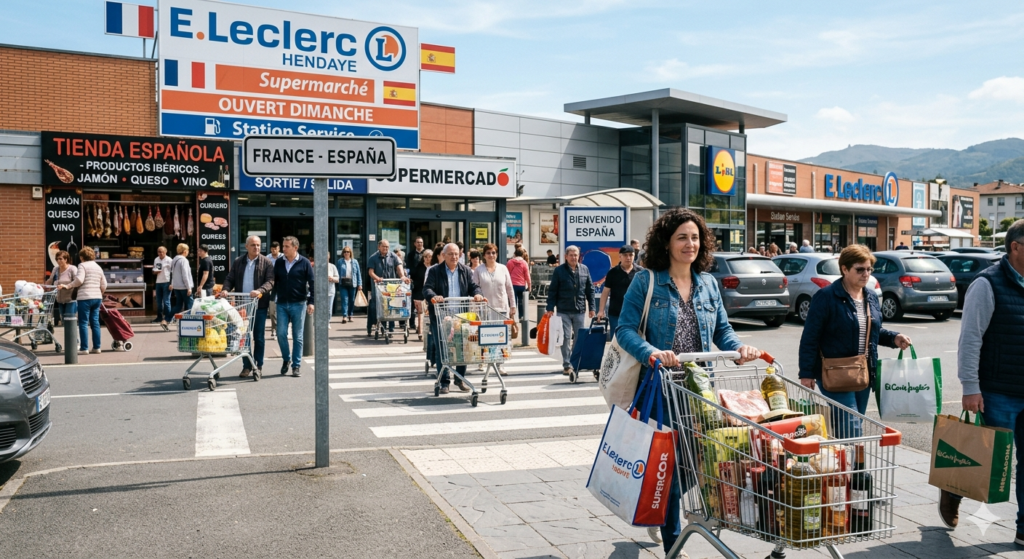 Magasin frontière espagnole Hendaye