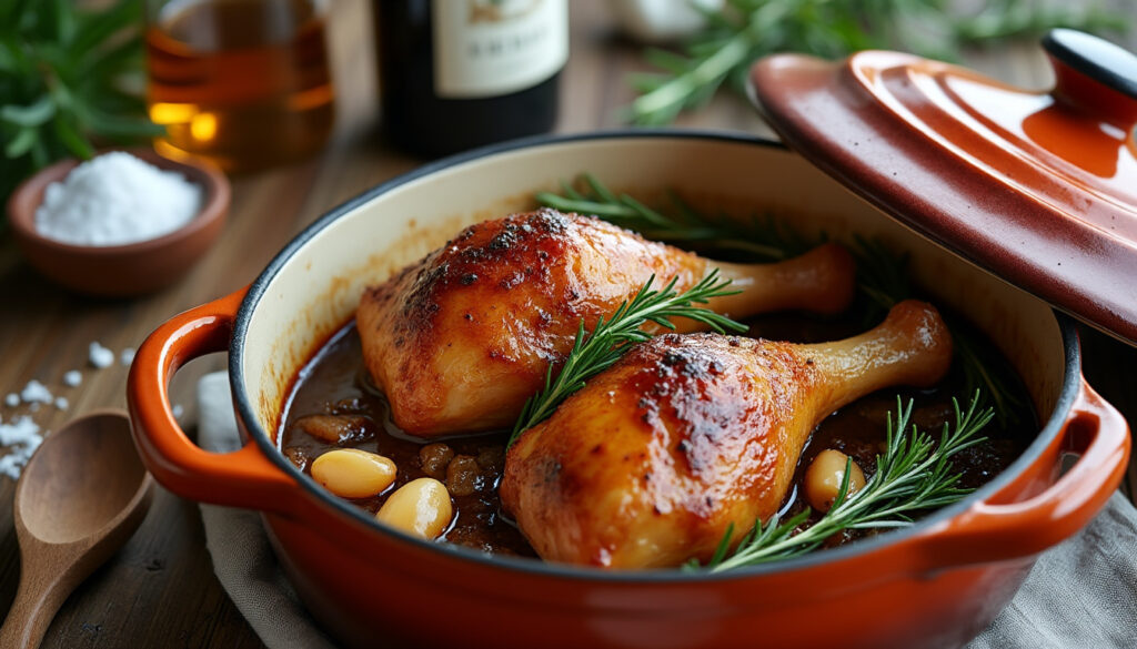 découvrez une recette simple et savoureuse de cuisse de canard en cocotte avec des astuces de cuisson faciles pour un plat tendre et gourmand.