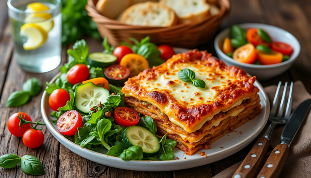 découvrez des idées fraîches et faciles pour accompagner vos lasagnes et sublimer votre repas avec des garnitures savoureuses et simples à préparer.