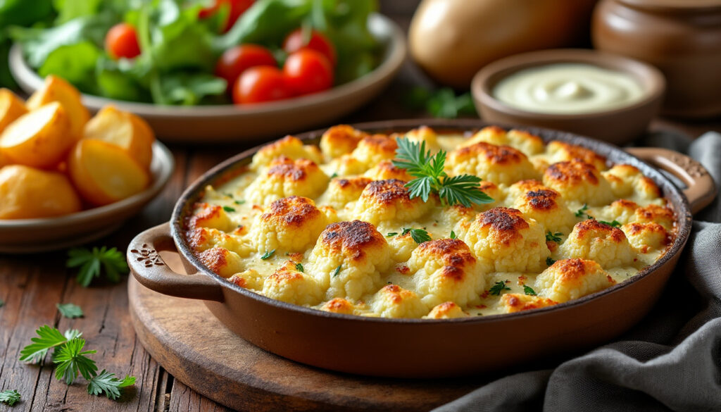découvrez des idées faciles et savoureuses pour accompagner votre gratin de chou-fleur et sublimer ce plat réconfortant.
