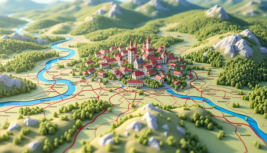 découvrez une carte détaillée de l'alsace avec un plan précis, les principales villes et les sites incontournables à visiter dans cette magnifique région.