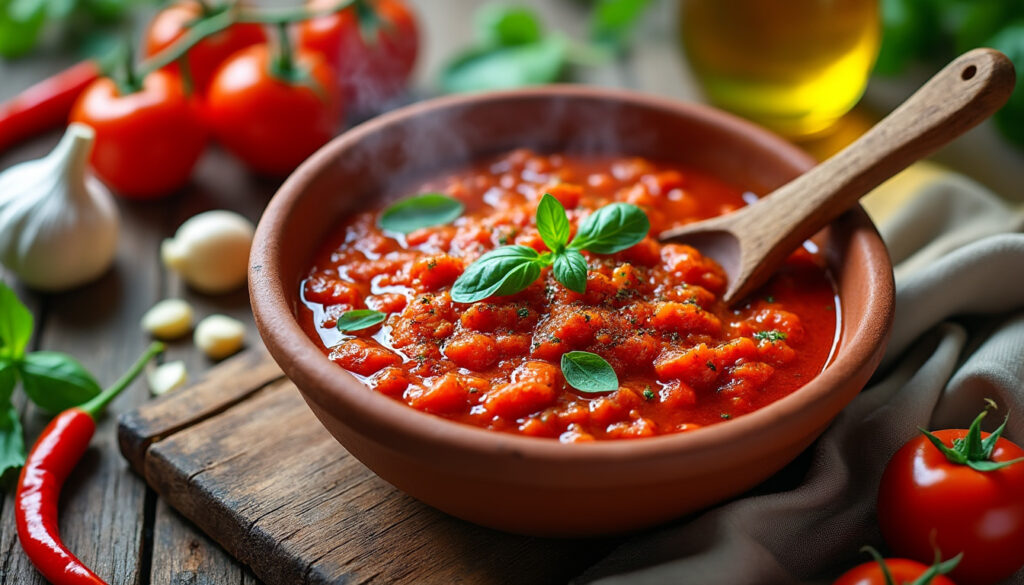 découvrez notre recette authentique de la sauce arrabatta italienne, simple et rapide à préparer pour sublimer vos plats avec une touche épicée et savoureuse.