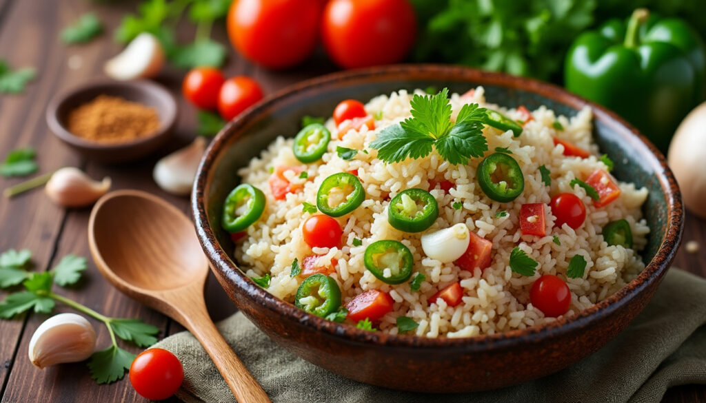 découvrez une recette de riz à la créole facile et rapide à préparer, parfaite pour un repas savoureux et exotique à partager en famille ou entre amis.