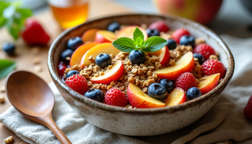 découvrez notre recette facile et légère de crumble healthy aux fruits, idéale pour un dessert gourmand et sain à préparer rapidement.