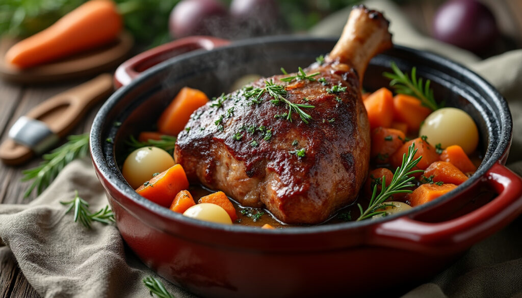 découvrez notre recette simple et savoureuse de cuissot de chevreuil en cocotte, parfaite pour un repas raffiné et convivial.