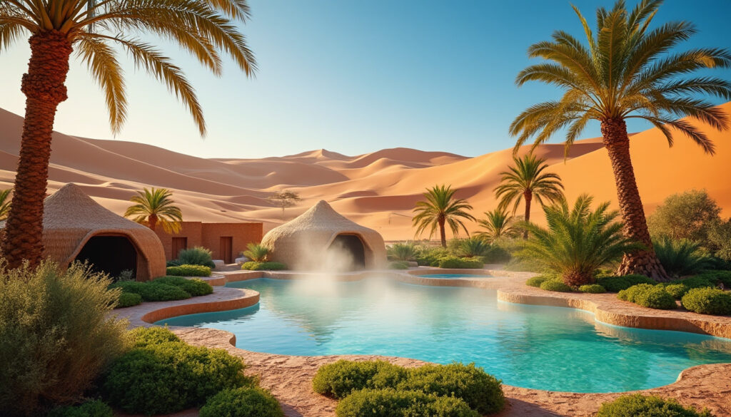 découvrez ksar ghilane en tunisie, une oasis idyllique avec une source chaude naturelle en plein cœur du désert, idéale pour une aventure unique alliant détente et paysages spectaculaires.
