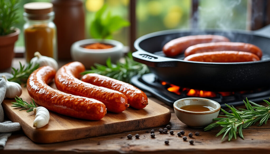 découvrez des recettes simples pour cuisiner des merguez et chipolatas savoureuses, accompagnées de conseils pratiques pour une cuisson parfaite à chaque fois.
