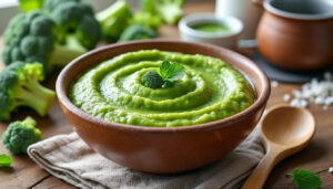 découvrez notre recette facile et rapide de purée de brocolis maison, parfaite pour un accompagnement savoureux et sain. préparez-la en quelques minutes avec des ingrédients simples.