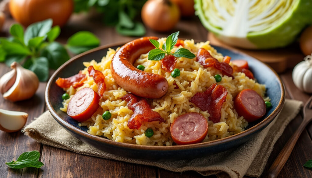 découvrez la recette traditionnelle de la choucroute grand-mère, facile à préparer et savoureuse, parfaite pour un repas convivial et authentique.