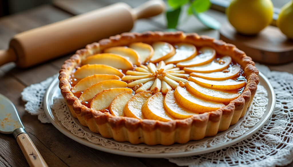découvrez la recette facile et gourmande de la tarte aux poires façon grand-mère, un dessert traditionnel qui ravira vos papilles et vos proches.