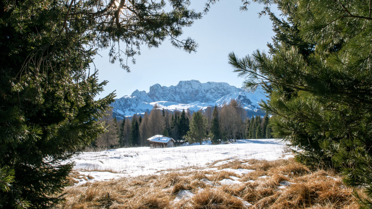 En montagne la neige de fin de saison