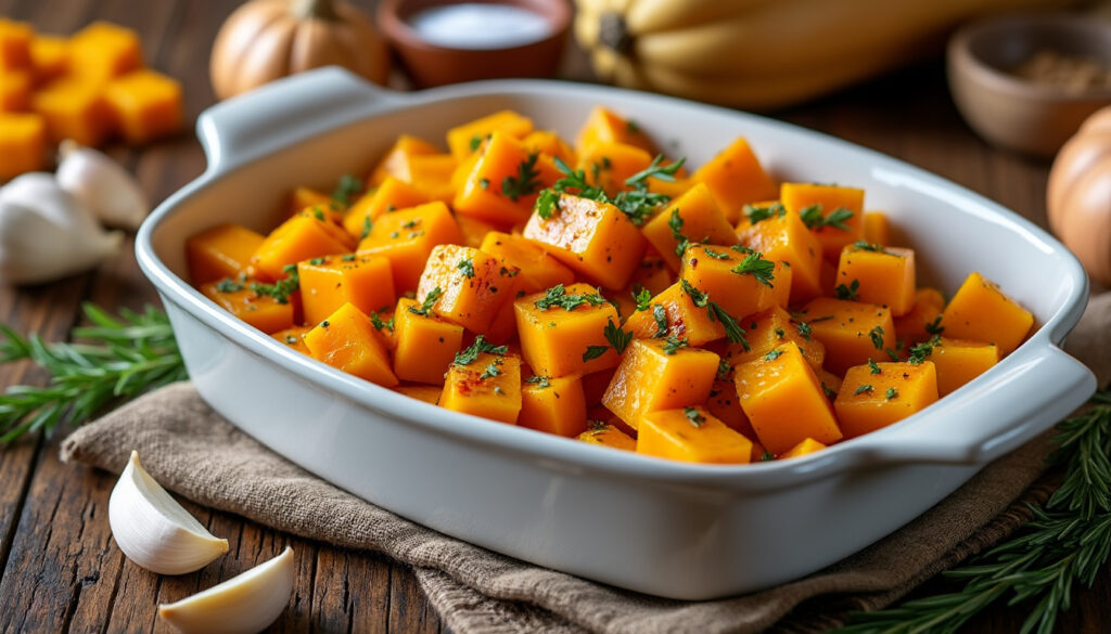découvrez une recette simple et savoureuse pour un accompagnement de butternut au four, parfait pour sublimer vos repas en toute facilité.